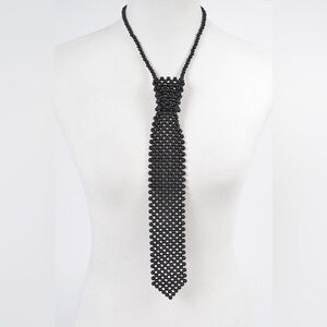 21R. Beaded Necktie Necklace